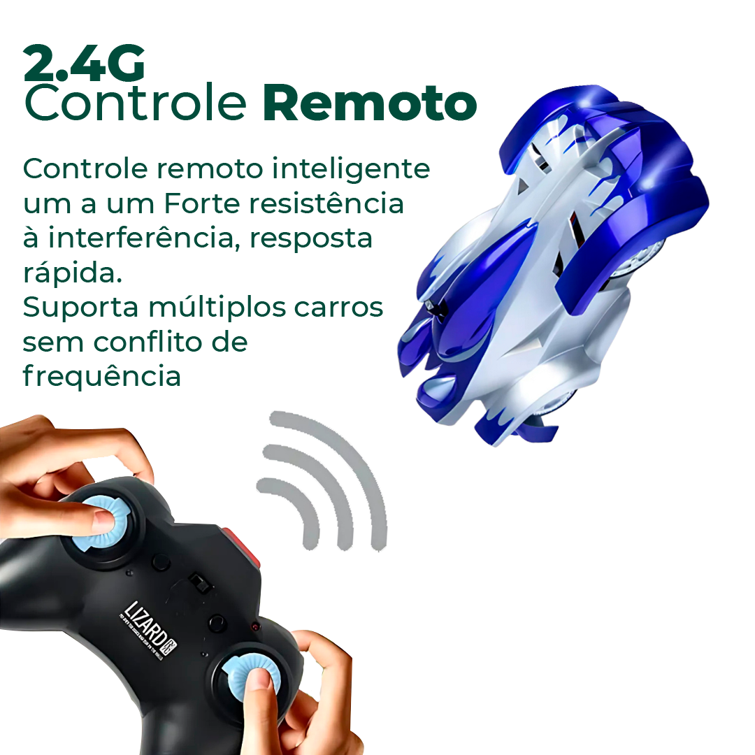 Controle remoto usado para dirigir o carrinho anti-gravidade.